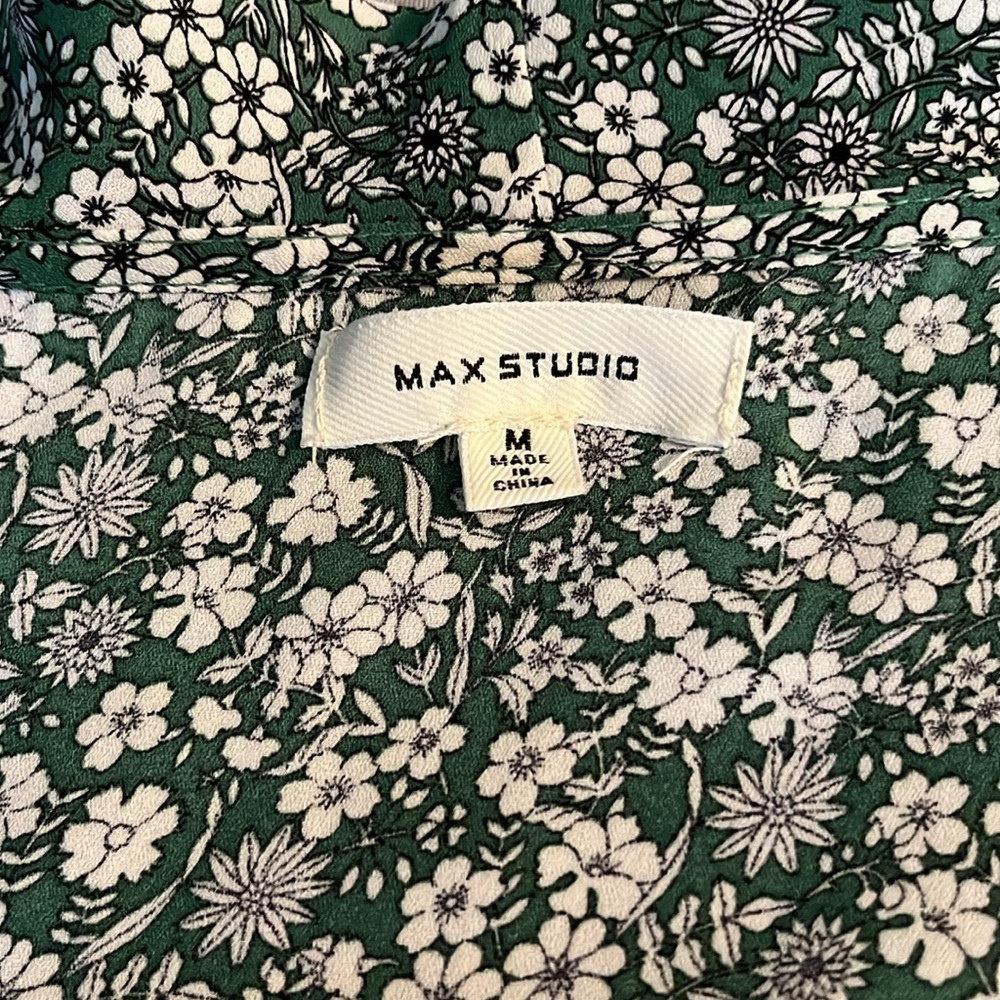 Max Studio faux-wrap ruffle-trim blouse - Picture 3 of 8